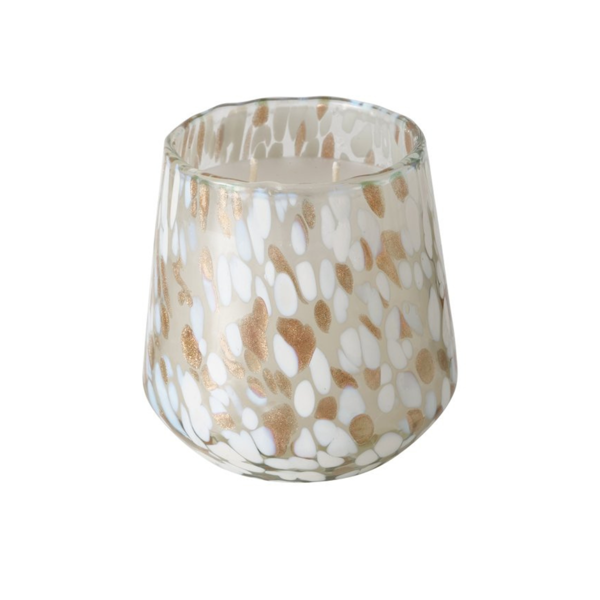B DOROTY CANDLE POT White, Gold elegant Table decoration